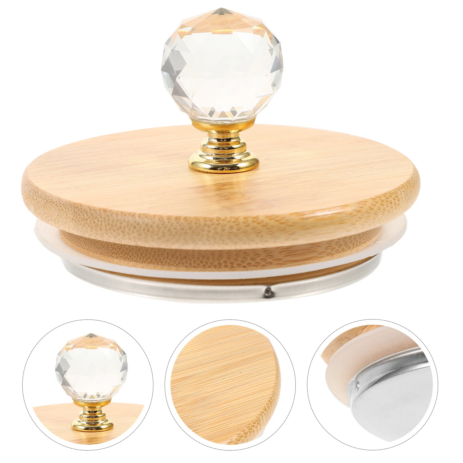 

Water Pitcher Lid Replacement Silicone Wood Seal Airtight Leak-Proof For Home Kitchen Use Replacement Kettle Lid Jug Cover