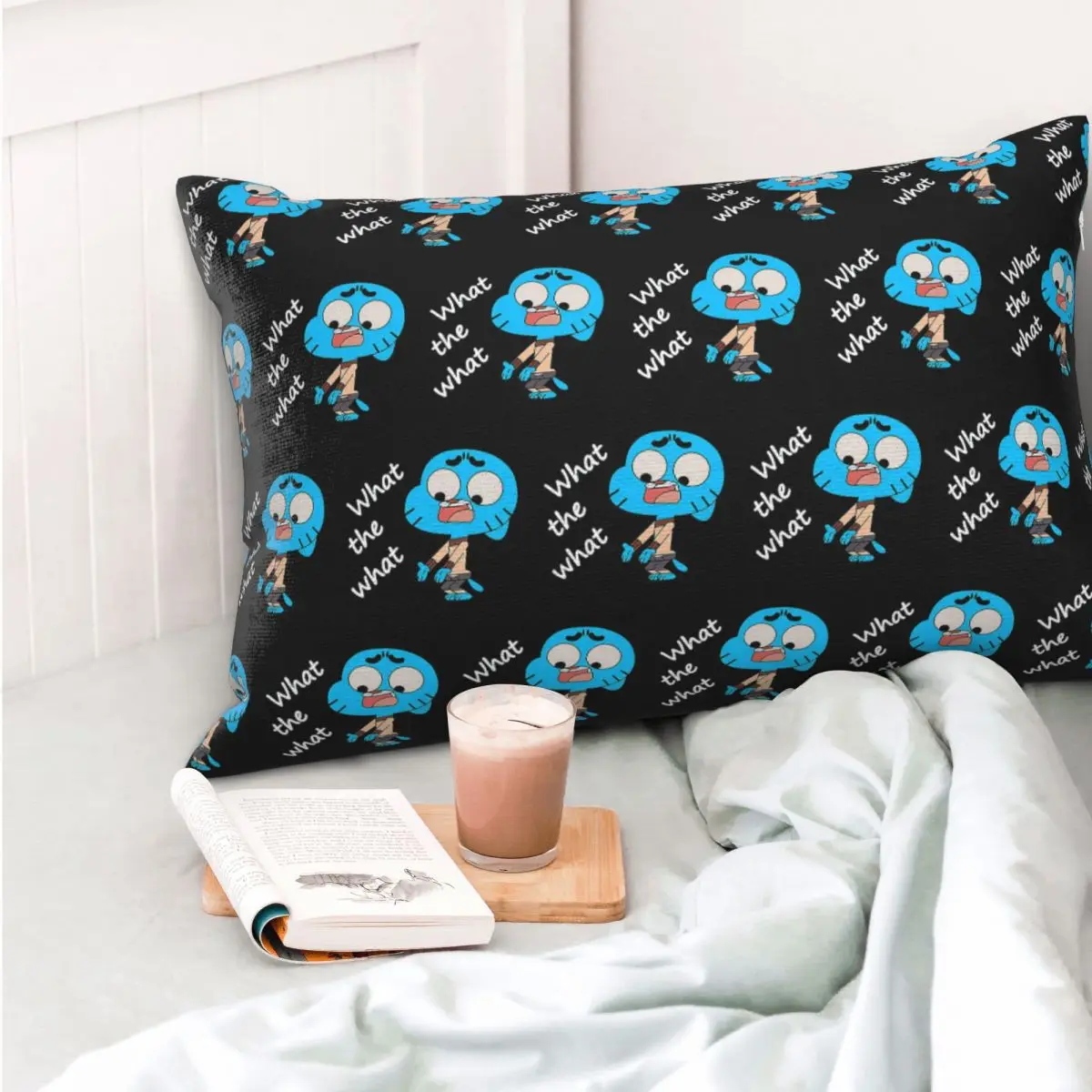 

The Amazing World Of Gumball What The What Rectangle Pillowcase Cushion Cover Decor Bedroom Bed Home Comfort Throw Pillow