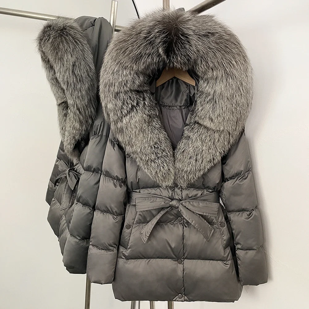 Down Jacket Women Duck Down Coat Femme Lightweight Padded Jackets Real Fur Coat Puffer Jacket Woman New in Coats & Jackets