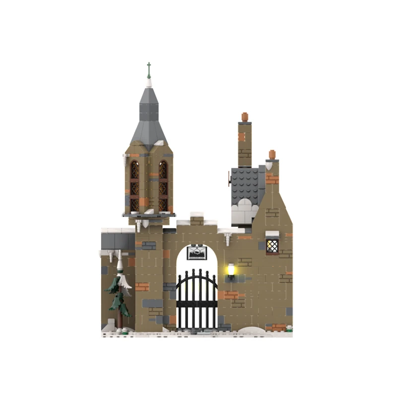 Popular Magical Movie Model MOC Building Bricks Village Entrance Modular Technology Gifts Holiday Assemble Children Toys Suit