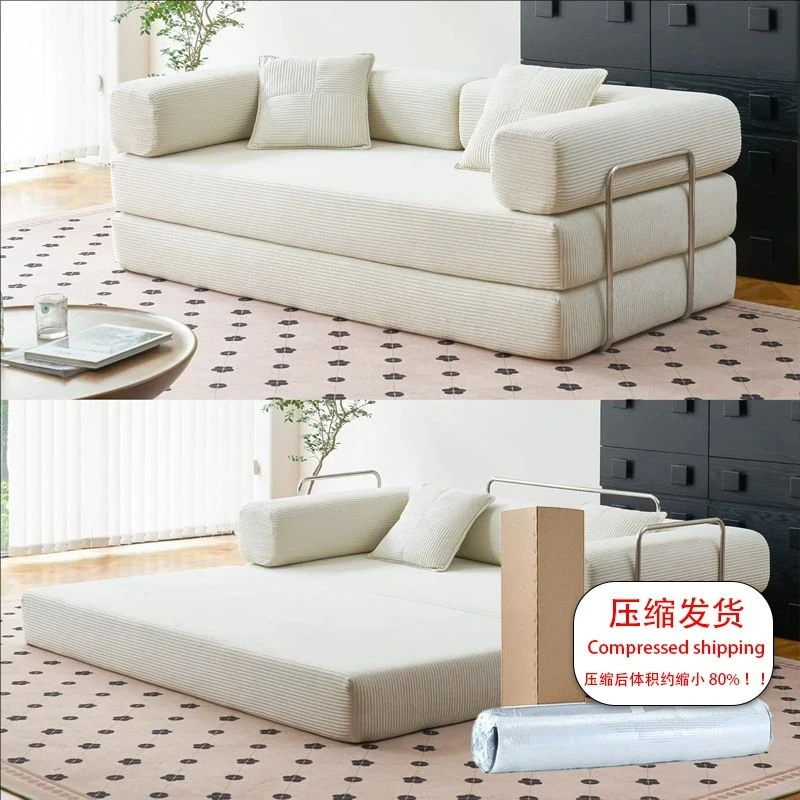 Sponge Spring Pack Compressed-Sofa Children Living Room Modern 3 Seater Compressed Vacuum Sofa