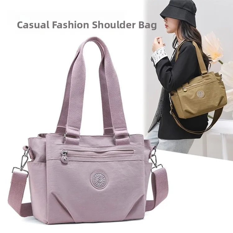 

Large Capaci Women's Ox Cloth Crossbody Bag Nylon Waterproof oulder Handbag Commuter Bag Mom Bag Casual Sle
