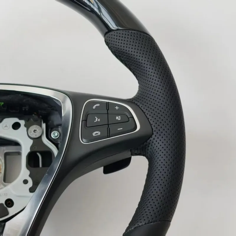 Car Steering Wheel - Processed with Carbon Fiber and Heated - Walnut Steering Wheel for GLE GLS C200L GLA200