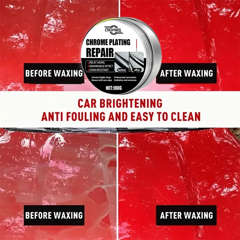 Chrome Polish with Sponge for All-Vehicle Oxidation Removal And Shine Revival Auto Care Product view 4