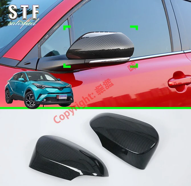 

Carbon Fiber Style Side Mirror Cover Trim For Toyota C-HR CHR 2017 2018 2019 Car Accessories Stickers