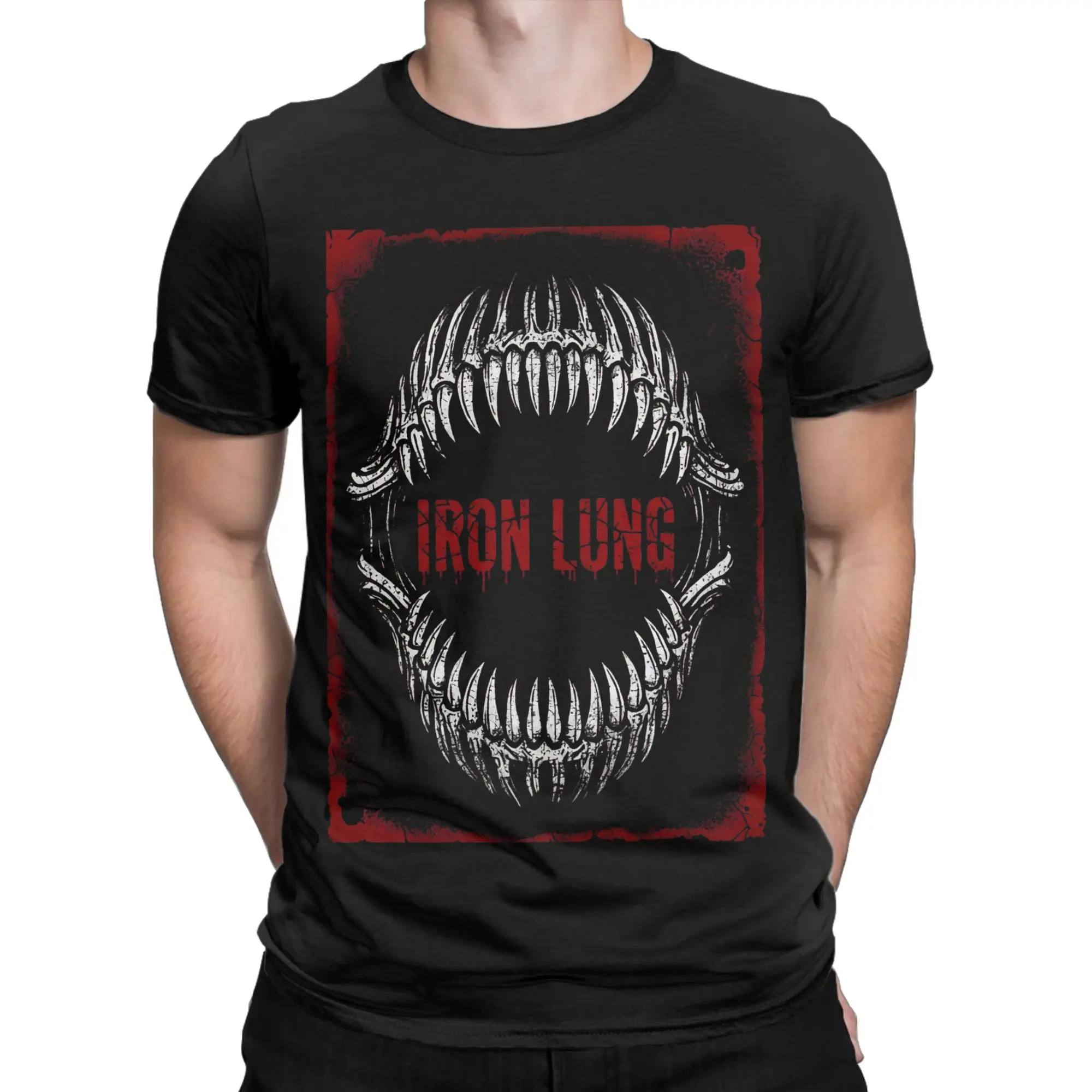 Iron Lung Funny Game 100% Cotton T Shirt For Male Beach  Y2K Fun T-Shirts O-Neck Hipster Tees Oversize Hot Sale Tops