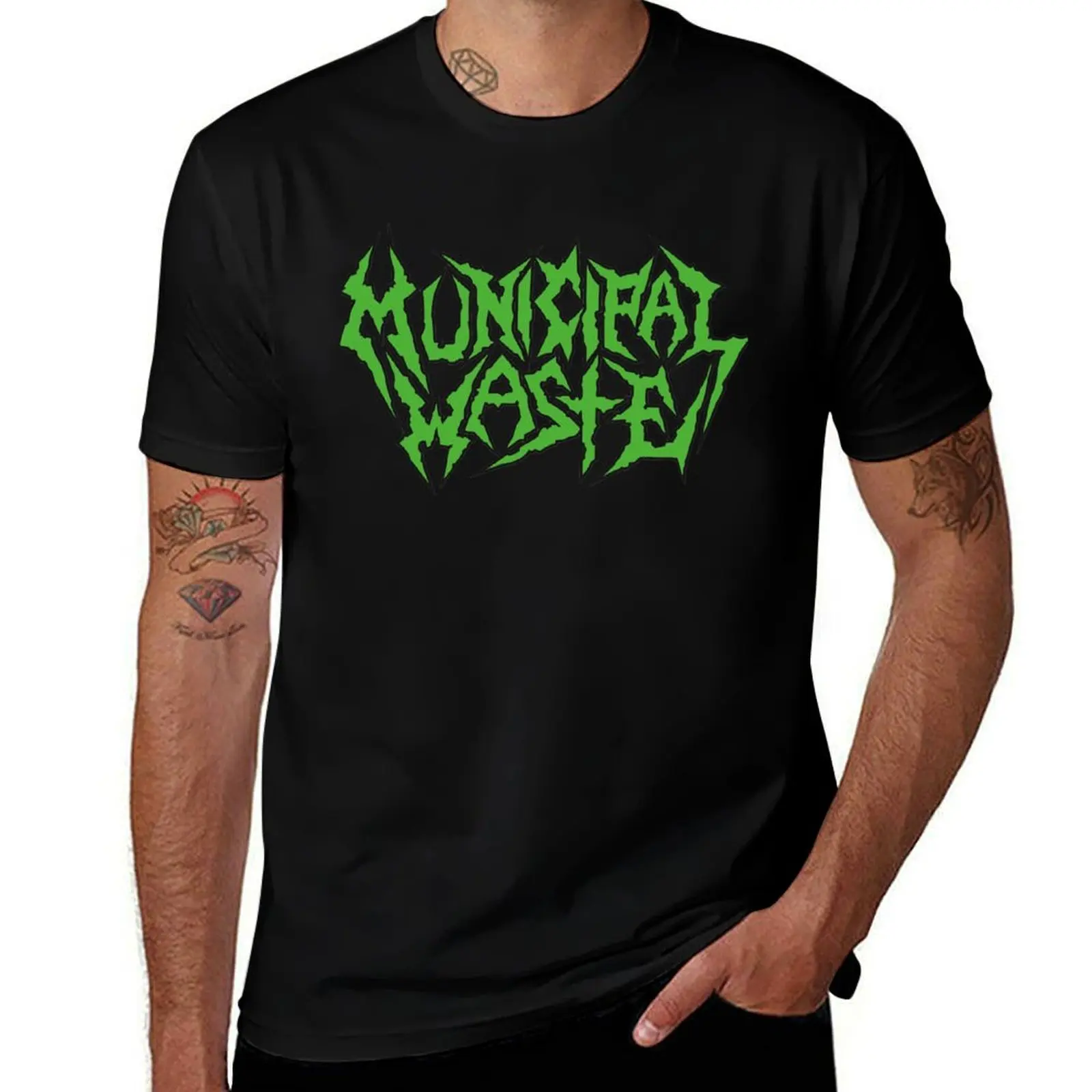 Municipal Waste Logo T-Shirt Classic Basic Casual T-Shirt