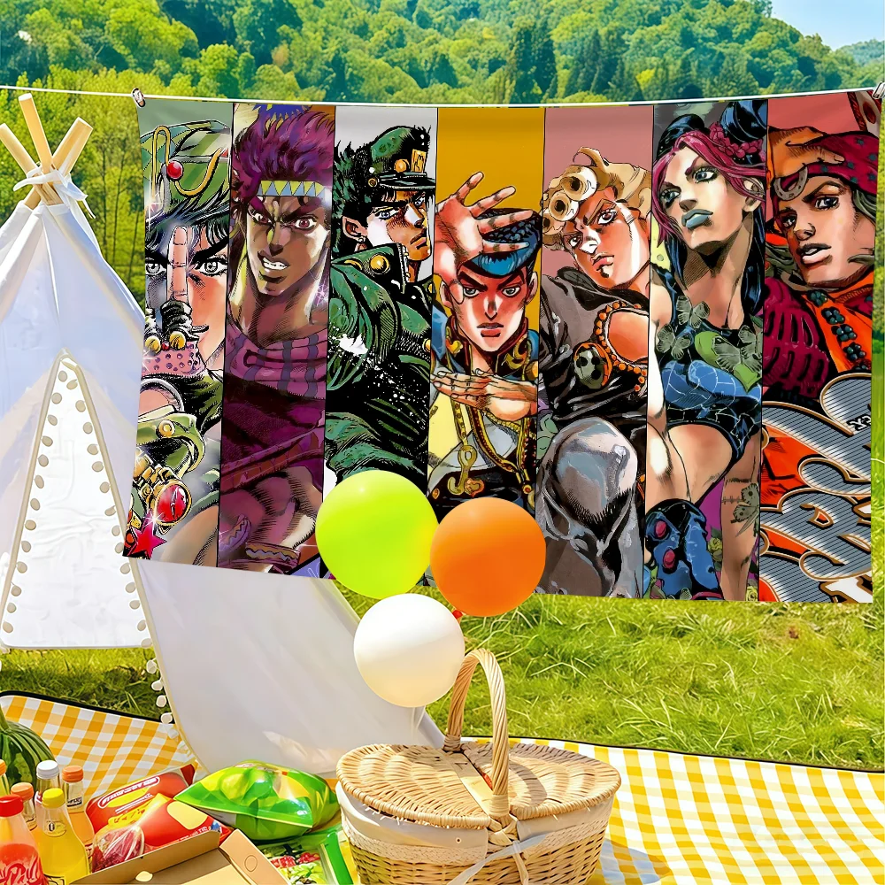 Bandeira de JoJo's Bizarre Adv - Outdoor Adventure Club avaliação e preço