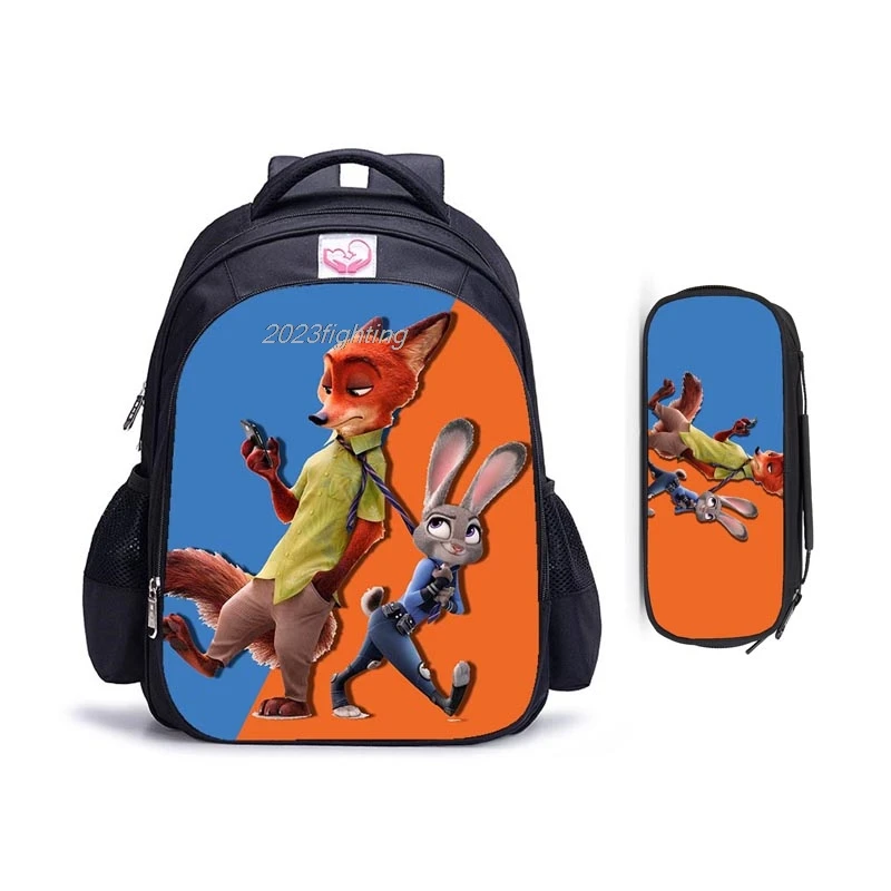 16 Inch Zootopia Boy Girl Teenager Schoolbag Large Capacity Backpack Fashion College Student Rucksack Mochilas