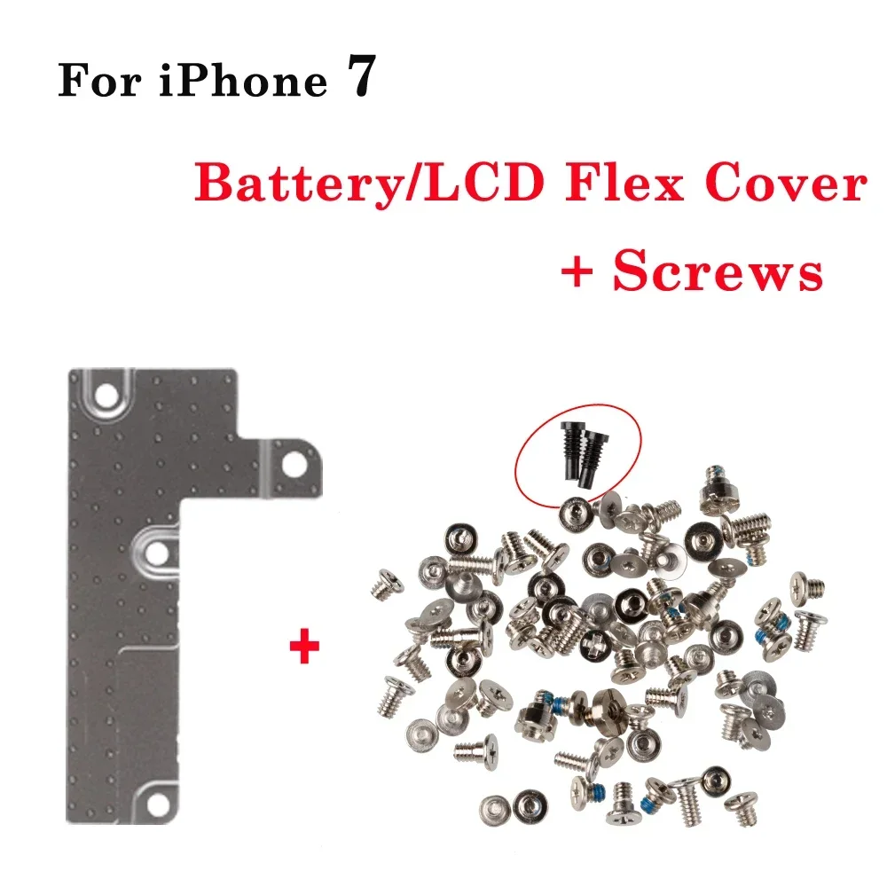 Battery LCD Flex Cable Cover Full Screw For iPhone 5S SE 6 6S 7 8 Plus X XR XS 11 12 13 Pro Max inner Metal Bracket Clip Holder