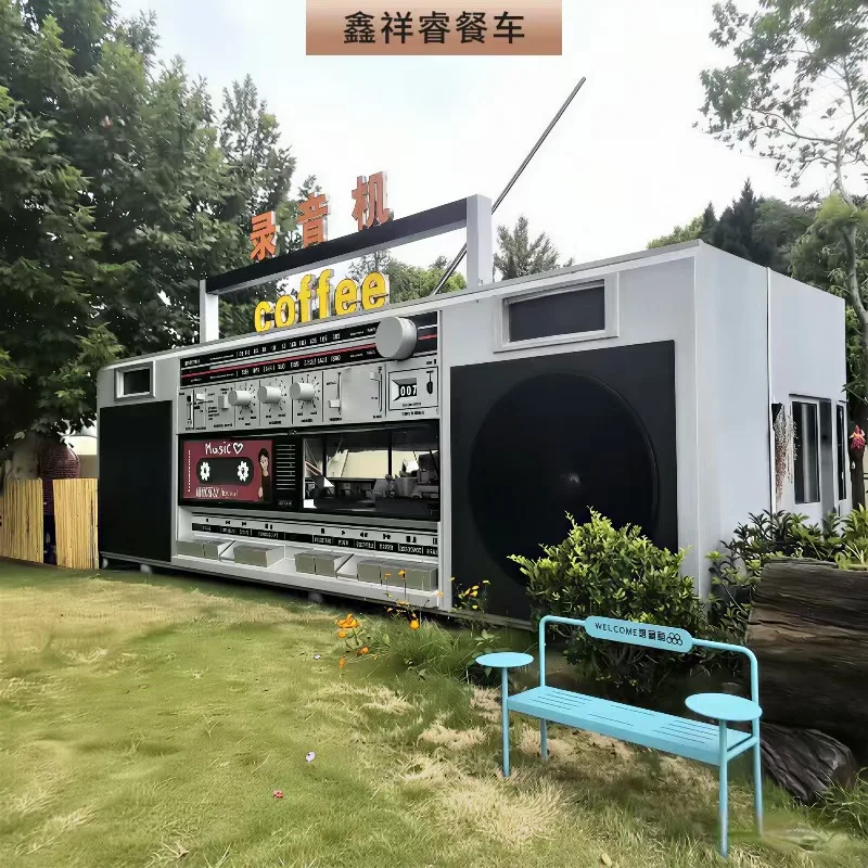 【새로운 디자인】대형 빈티지 레코더 모양 푸드트럭, 아 - Snacks Food Stall 리뷰 및 가격