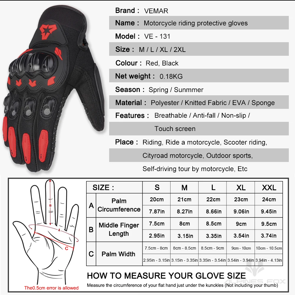 Summer New Men Motorcycle Gloves Hard Knuckle Touch Screen Motorbike Motocross Moto Biker Gloves Motorcycle Accessories M-XXL