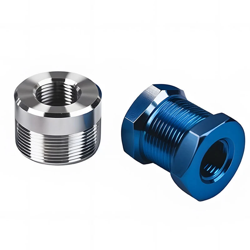 

Custom Precision OEM CNC Customized Aluminum Cnc Turning Part Aluminum Alloy Threaded Reducing Joint