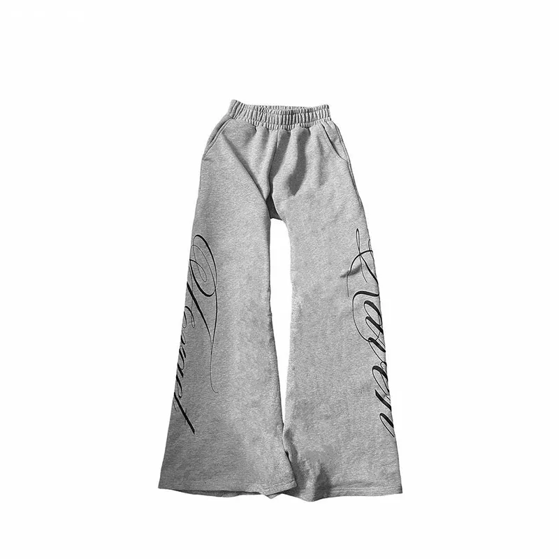 Hip Hop Punk Chic Letter Print Women's Trousers Rock Sexy Y2K Harajuku Aesthetic American Retro Street Loose Versatile Trousers