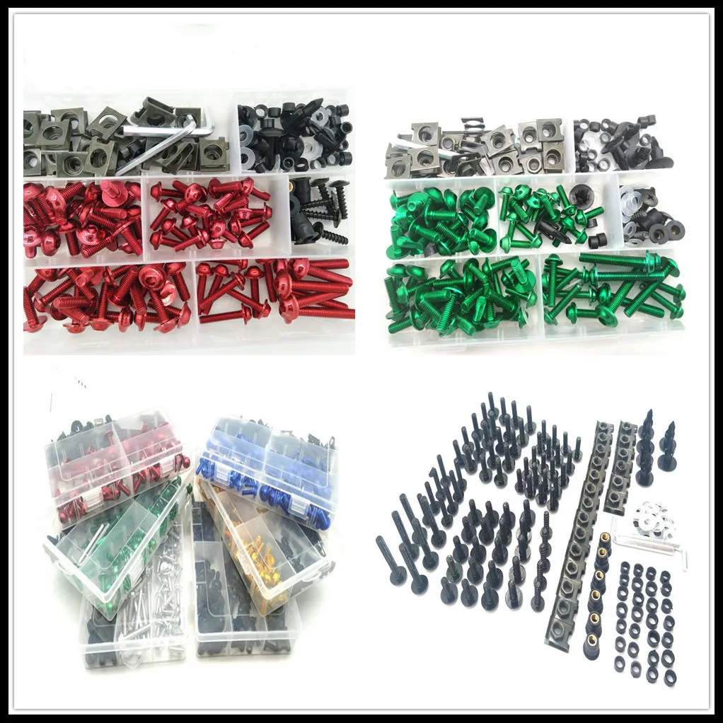 Motorcycle Fairing Bolts Kit Screw Nuts set Clips For YAMAHA YZF 600R Thundercat R1 R6 R25 R3 FZ1 FAZER FZS 1000S