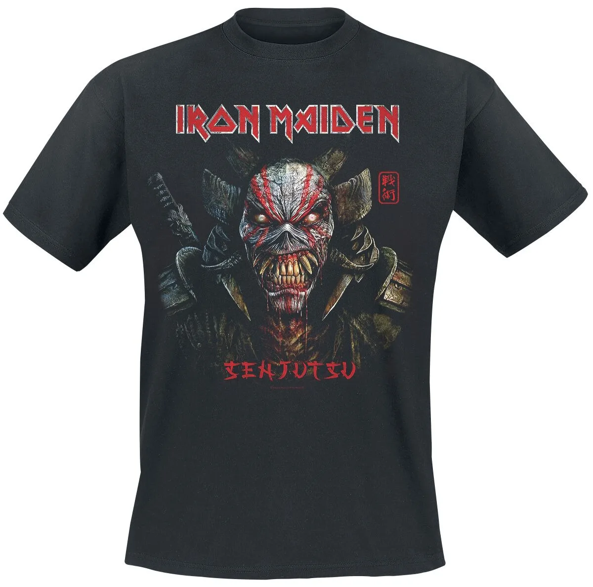 تي شيرت Iron Maiden Senjutsu Samurai، تي شيرت بشريط معدني ثقيل للجنسين، مثالي للمعجبين لإظهار الحب للمعادن الثقيلة مع فن ملحمي #1