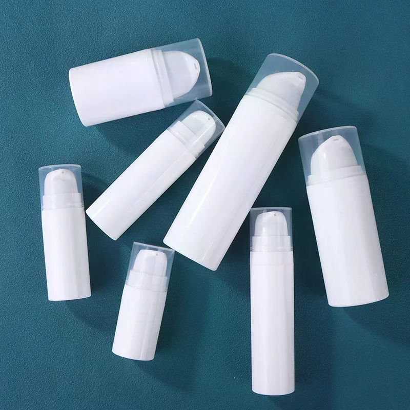 1PCS 5-50ml Mini portatile pressa sottovuoto tipo bottiglia riutilizzabile trucco cosmetici per crema gel idratanti bottiglie di lozione liquida