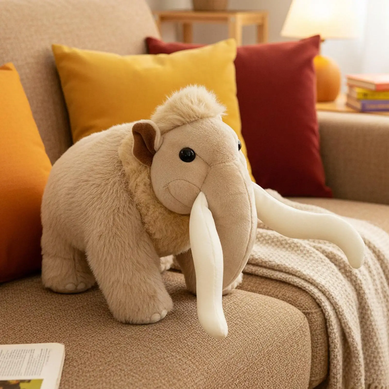الفيل محشوة الحيوان واقعية لطيف مهدئا الشكل أفخم الفيل محشوة دمية للأطفال فتاة بنين عيد ميلاد عيد الحب