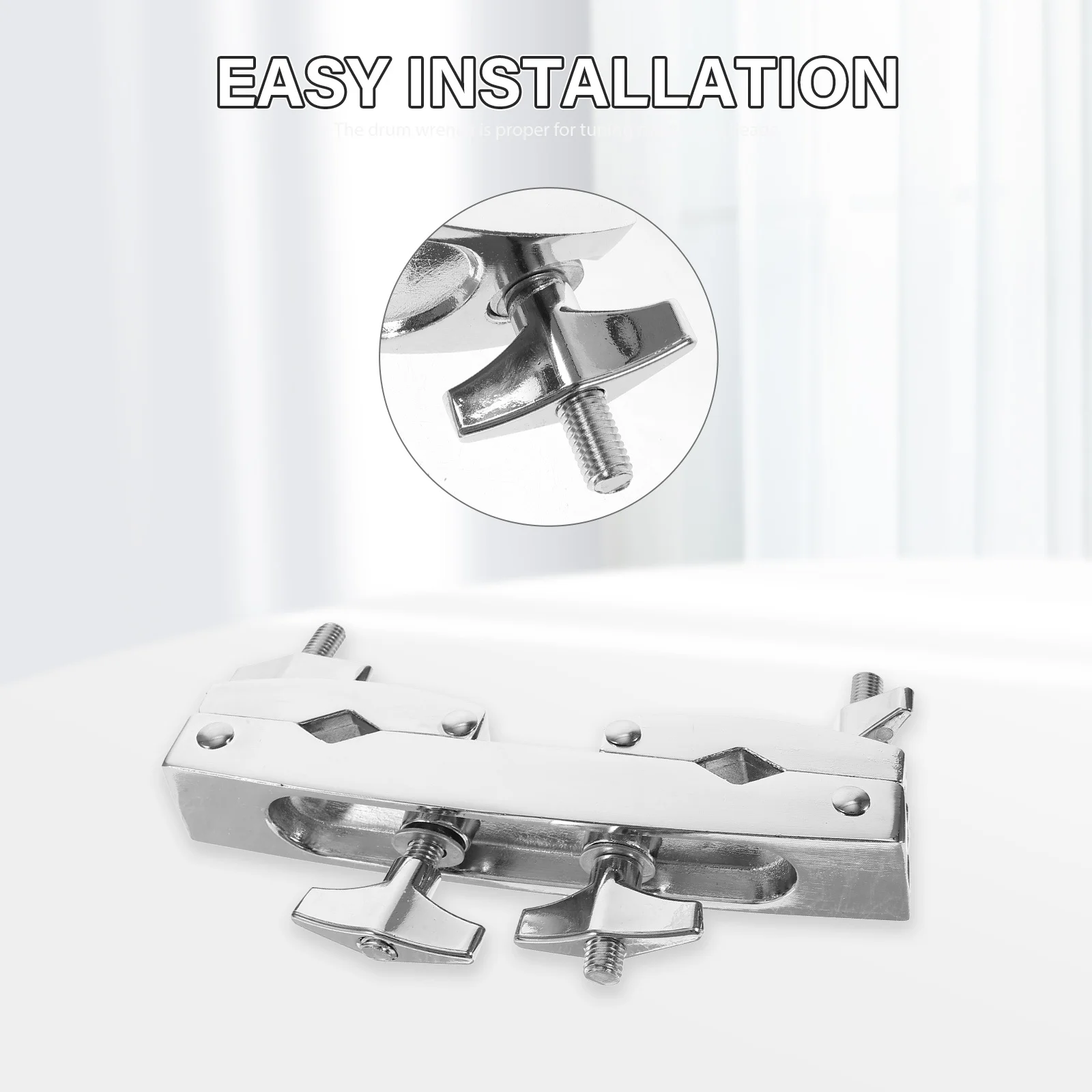 

Cowbell Holder For Drums Heavy Duty Set Accessory Mounting Clamp Bass Drum Extension Bracket Cowbell Mount Clip Drum