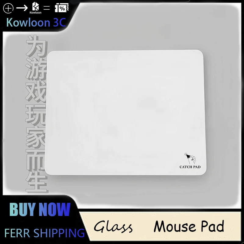 Glass Mouse Pad Etched Coating Fps Gaming Specialized Apex Anti-Slip Backing Valorant Office Desk Pad  E-sport Smoothness