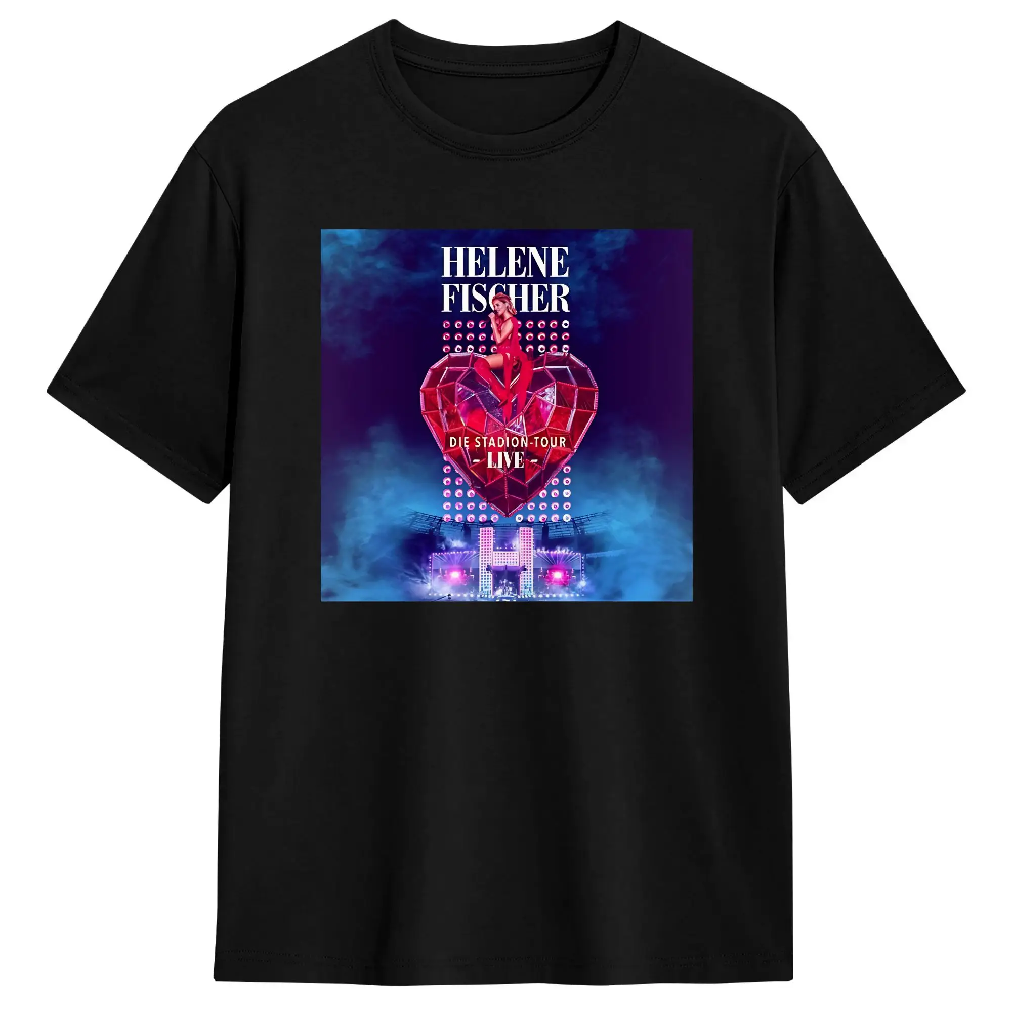 Helene Fischer Die Stadion Tour Live Album T Shirt Summer 100 Cotton T-Shirts For Men Casual Tee Shirt Short Sleeves Tees