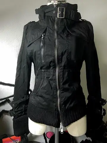 Subcultura harajuku vintage safari casacos com capuz feminino zíper moletom casual streetwear grunge jaqueta y2k suporte pescoço