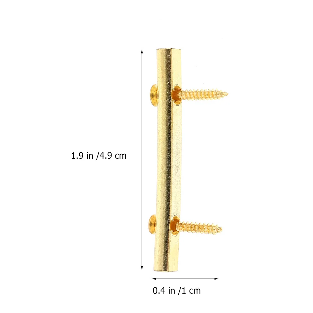 

2 Pcs String Bar Capo Zinc Alloy 48MM Golden String Retainer Bar Guitar Parts Accessories Guitar Accessories Wide