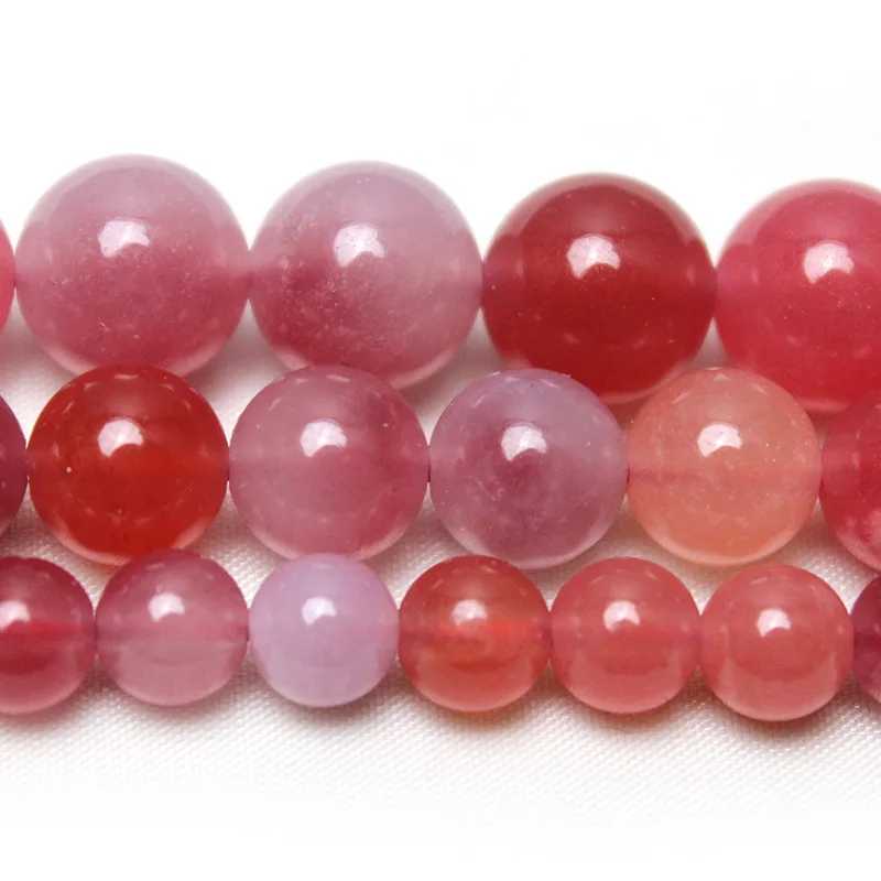 Optimize Yanyuan chalcedony round beads loose beads DIY handmade beaded jewelry accessories bracelet work in progress wholesale