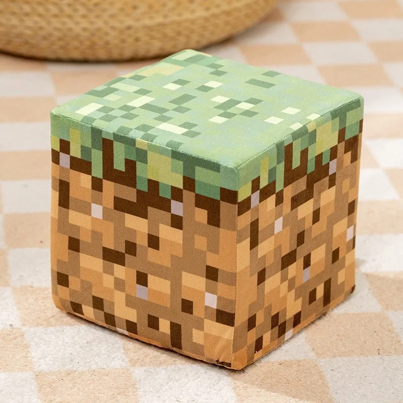 Almofadas de sofá minecraft steve, 20cm, bonito trepadeira, acessórios para sala de jogos, travesseiros decorativos, bloco de sujeira, travesseiro lombar