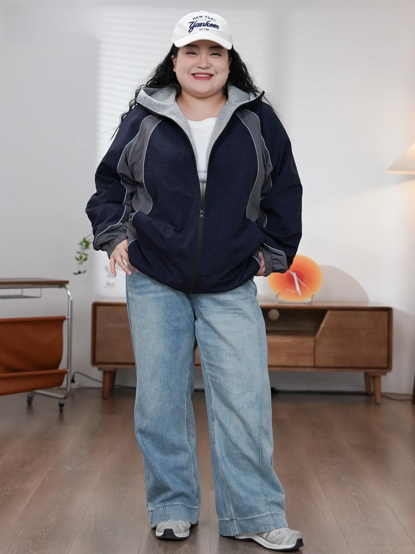 

Double-Sided Choose Casual Large Size Winter Outerwear Hooded Color Blo Slimming Women's ort Coat Nylon Fabric Ladies' Ja...