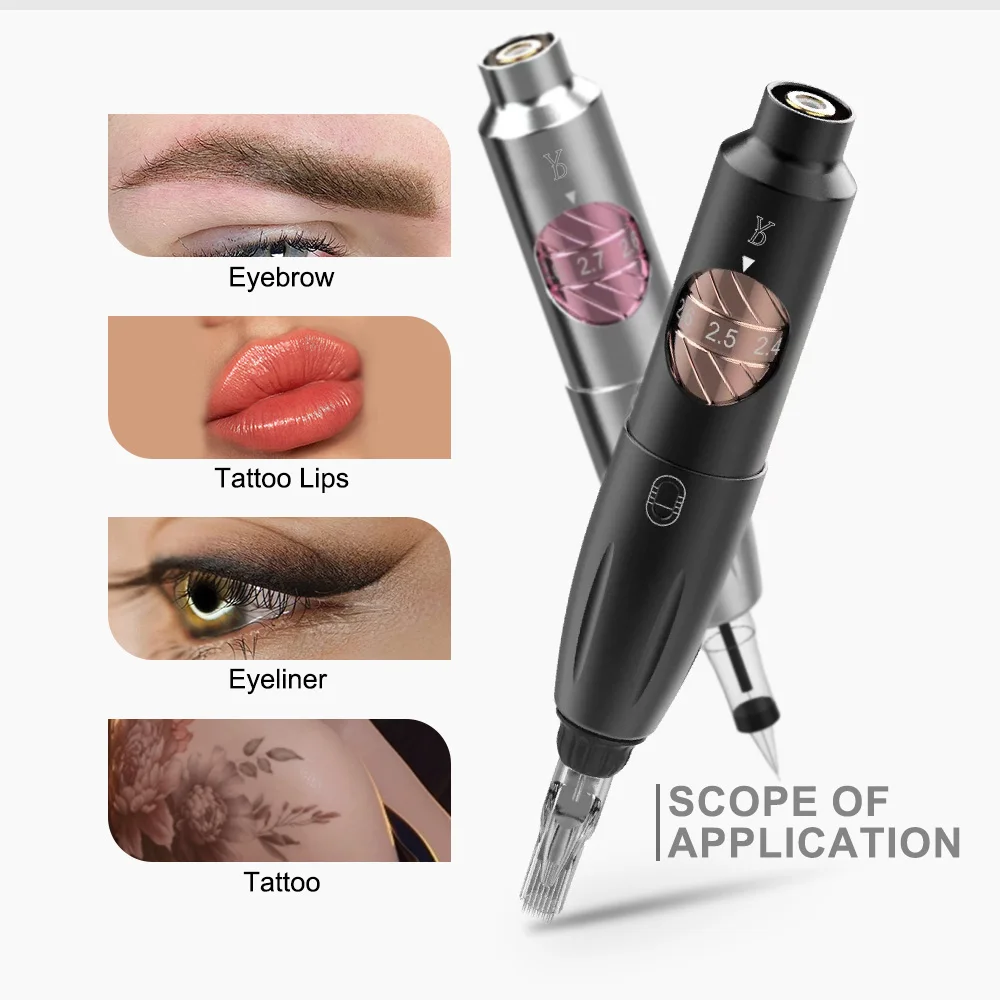 YD SPMU Blink Rotary Machine Digital Permanent Makeup Tattoo Machine Kit With Universal Cartridges