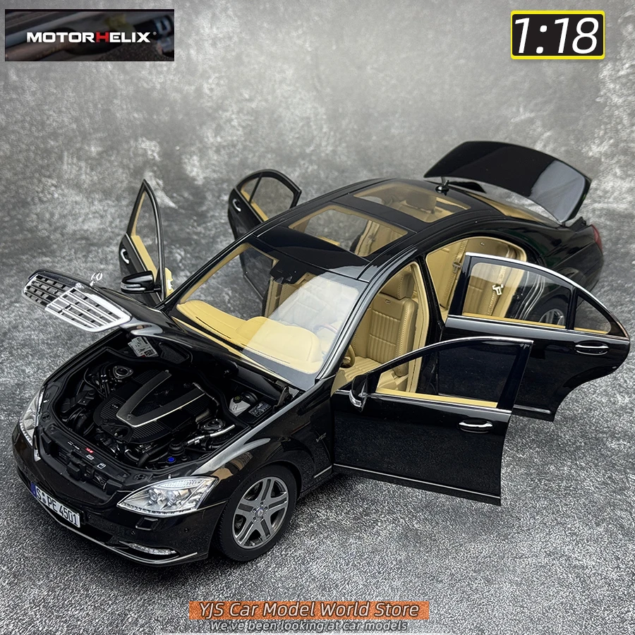 Motorhelix MH ยี่ห้อ 1:18 Scale S-Class S600L W221 รถโลหะจอแสดงผลแบบคงที่เทศกาลของขวัญคอลเลกชัน