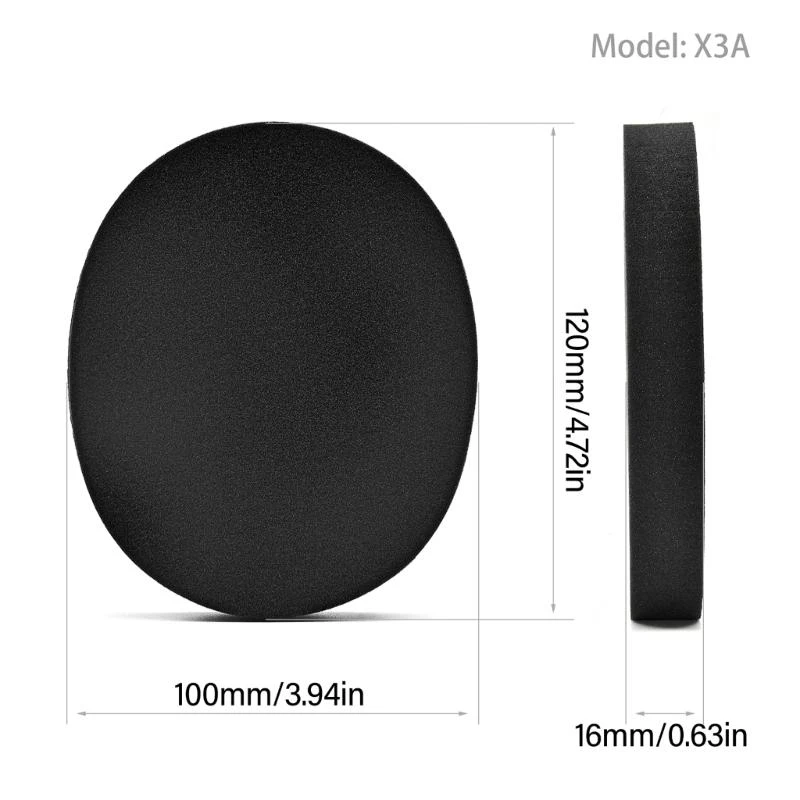 Q5WA Sponges Ear Pad For X3A Headphone Earpads Earcups Replacement for Quality Sound