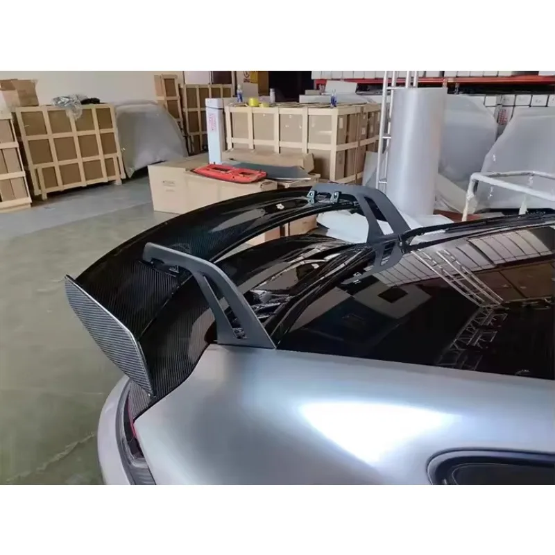 GT3 Style Carbon Fiber Rear Trunk Spoiler Tail Wing for  Carrera Car Body Kit