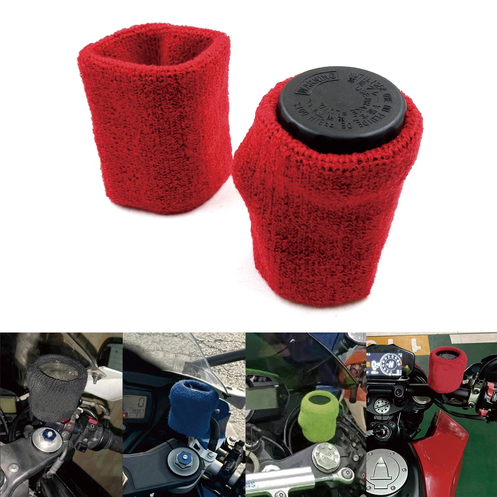Motorcycle Front Fluid Oil Brake Reservoir Tank Cap Sock Cuff Cover For Aprilia TuonoV4 1100 GPR125 RS125 GPR150 RS250 RSV4 MANA