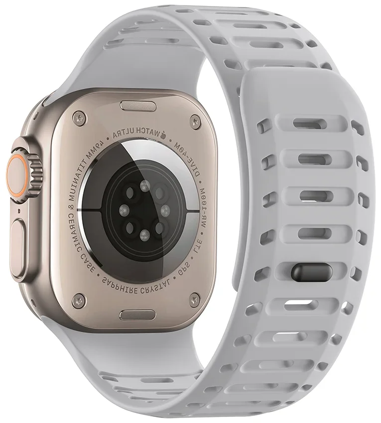 Спортивный силиконовый ремешок для Apple Watch Ultra 2 49 мм 10 46 мм Магнитный браслет Correa iwatch 9 8 7 6 5 SE 45 мм 44 мм Ремень-браслет