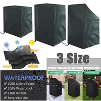 1PC Stacked Chair Dust Cover Storage Bag Outdoor Garden Furniture Protector High Quality Waterproof Dustproof Chair Organizer