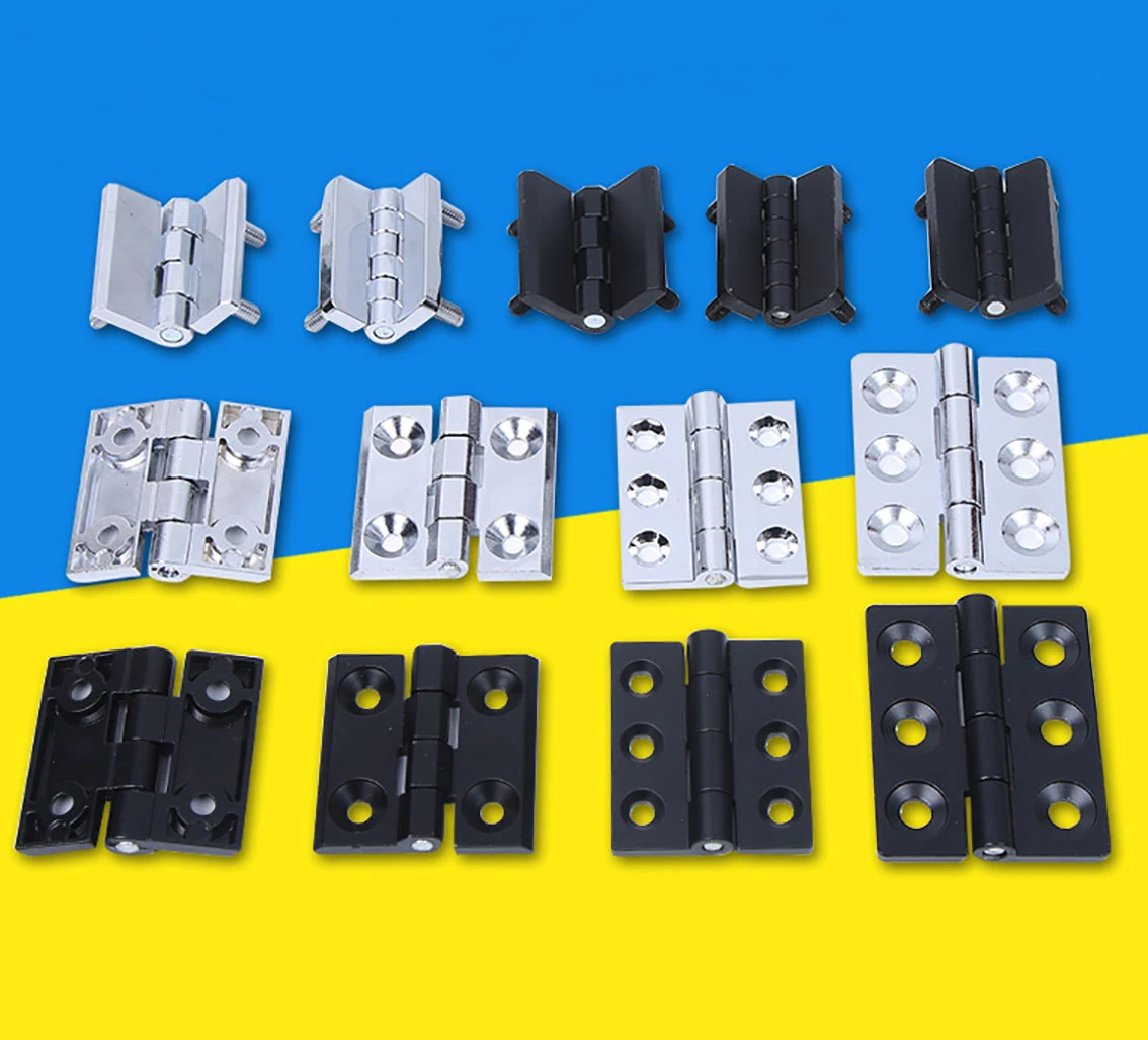 1Pcs 4060 Chromium Plated Zinc/Aluminum Alloy Hinge Distribution Box Profile Door Hinge Connector For Aluminum Profile Extrusion