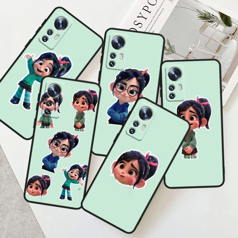 Disney Wreck-It Ralph For Xiaomi Mi 14 13 12T 12S 12X 12 11i 11X 11T 11 Ultra Lite Pro Soft Silicone Black Phone Case