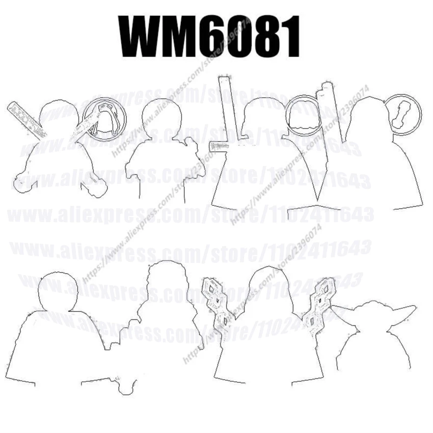 

WM6081 Фигурки из фильмов, строительные блоки, кирпичи, игрушки WM887 WM888 WM889 WM890 WM891 WM892 WM893 WM894 DIY Toys