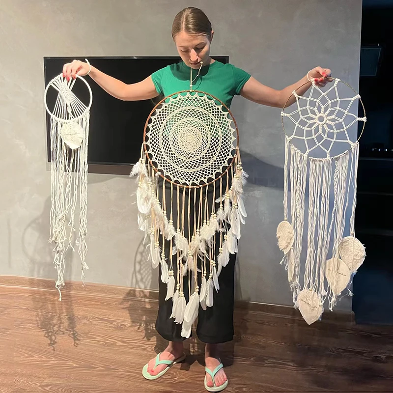 Big Dream Catcher Hanging/light Decoration Nordic Decoration Home Girls Room/nursery/kids Decor Dreamcatcher Children Room New 5