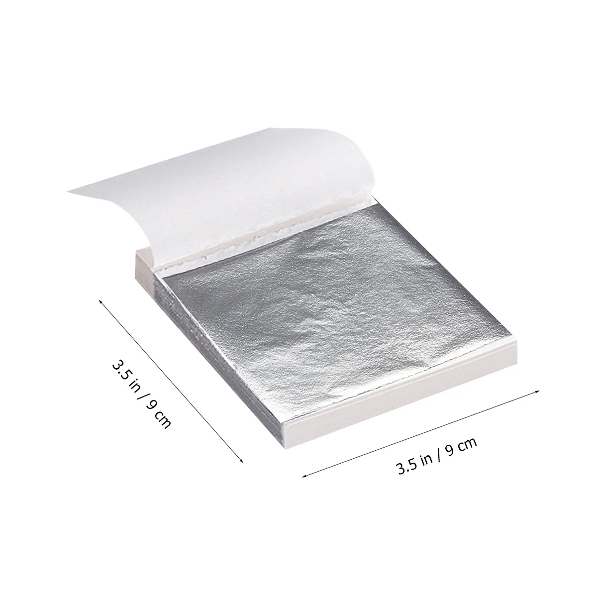 100 pçs 9x9cm imitação folha de papel para artesanato dourado arte pintura decoração manicure argila metal folheado cobre