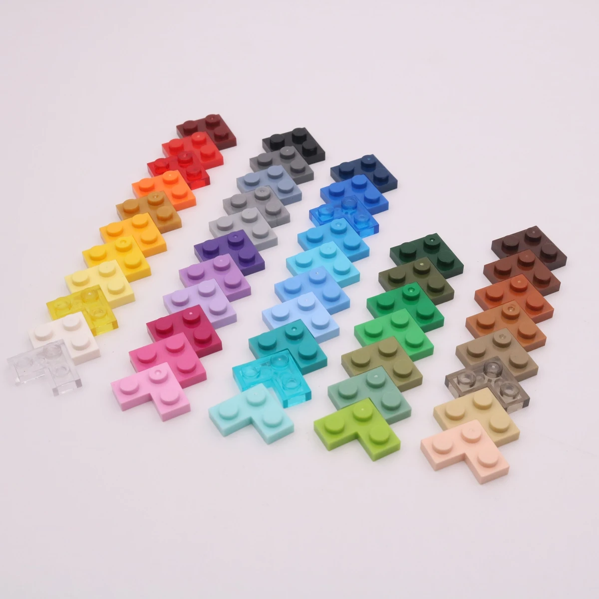 【50g】 Compatible With 2420 Small Particle Zero-matching Parts. 2X2 Corner Board. Single MOC Educational Toy Blocks.