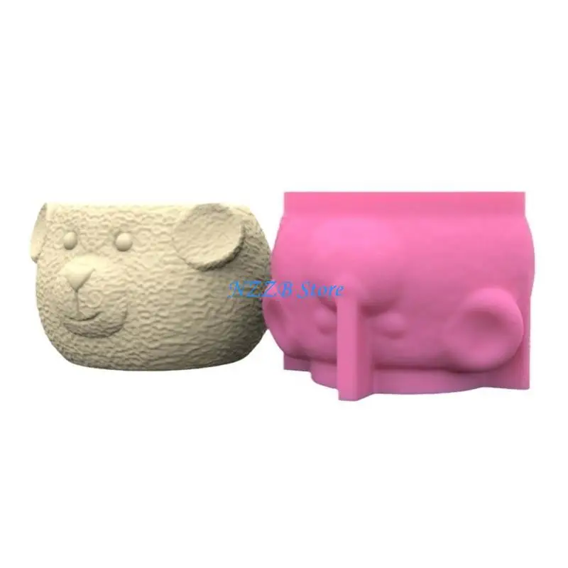

T21F Durable Silicone Mold for Planters Versatile Silicone Mold for Soap Making Jewelry Containers and Tabletop Decorations