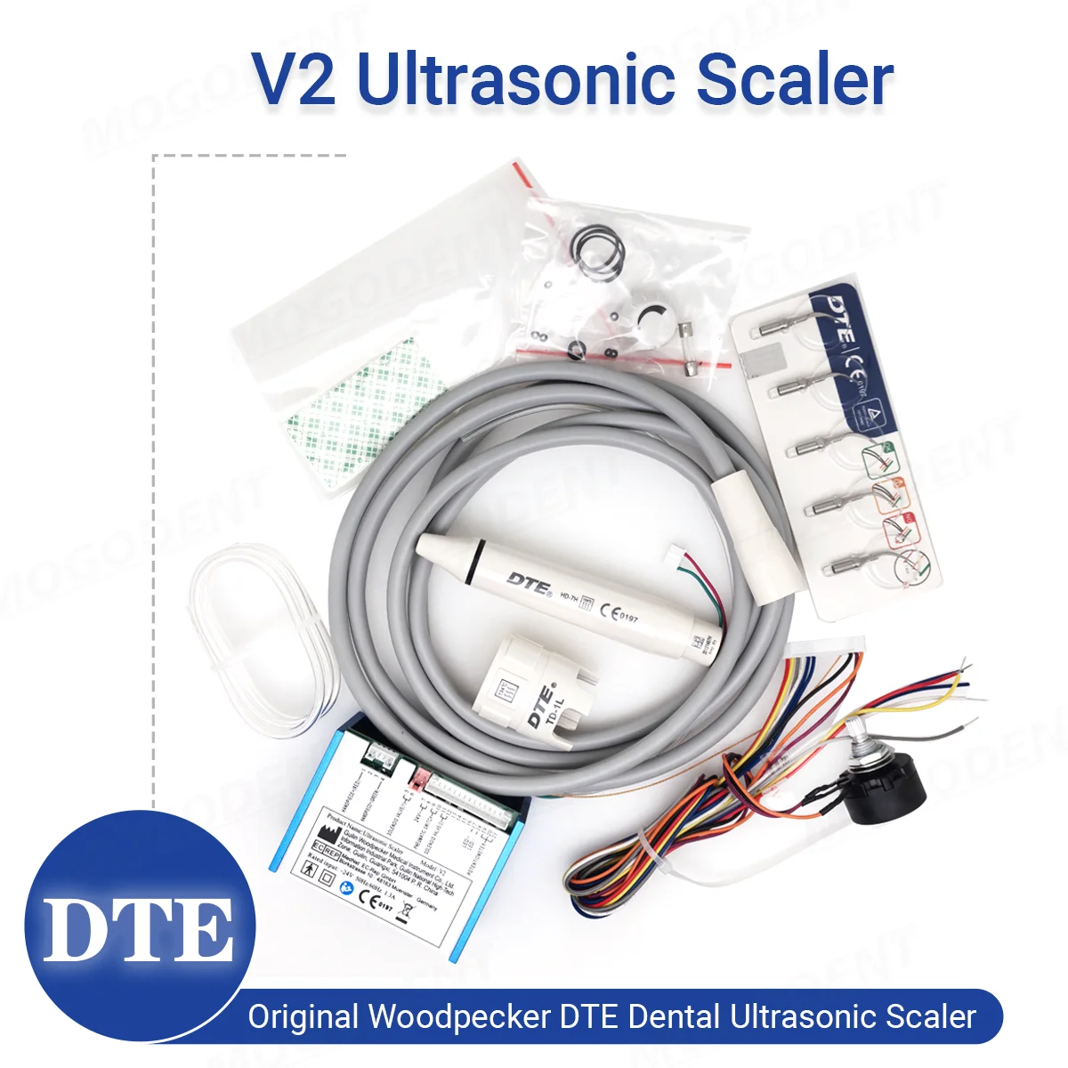 

Original Woodpecker DTE Dental Ultrasonic Scaler Unit Build-In UDS V2 HD-7H Scaler Handpiece Fit NSK SATELEC Dentistry Products