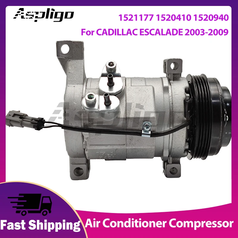 

Car Air Conditioner Compressor For CADILLAC ESCALADE 2003-2009 Auto A/C Compressor TEM272531 TEM272526 1521177 1520410 1520940