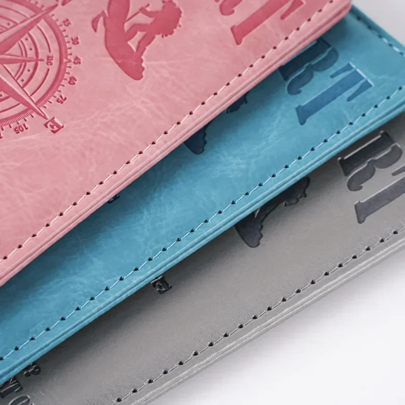2025 Compass Printed Color Change Passport Cover Passport Holder Ticket Clip Passport Wallet Travel Wallet ID Card Holder Unisex