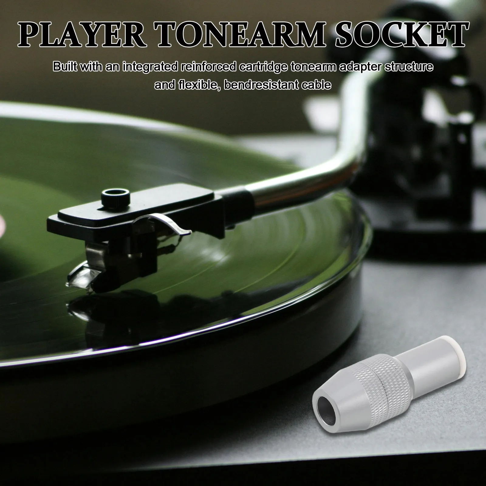 Connector Adapter Audio Plug Halloween Christmas New Year Fivepin 75MM Tonearm Headshell Gold Plated Sturdy Vinyl Turntable