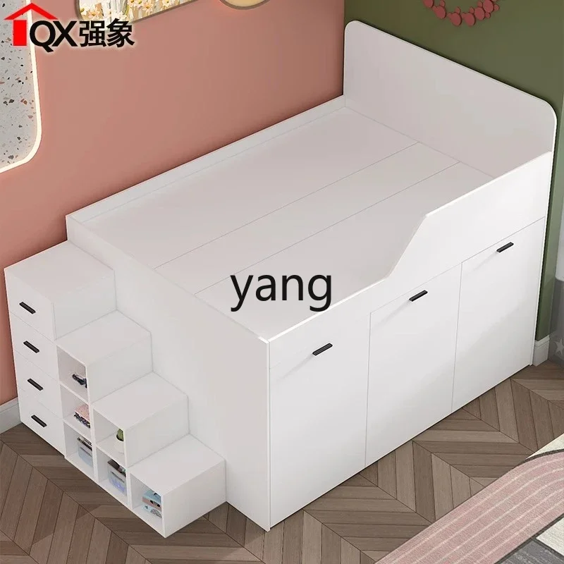 LH, modern minimalist half-height bed storage bed combination