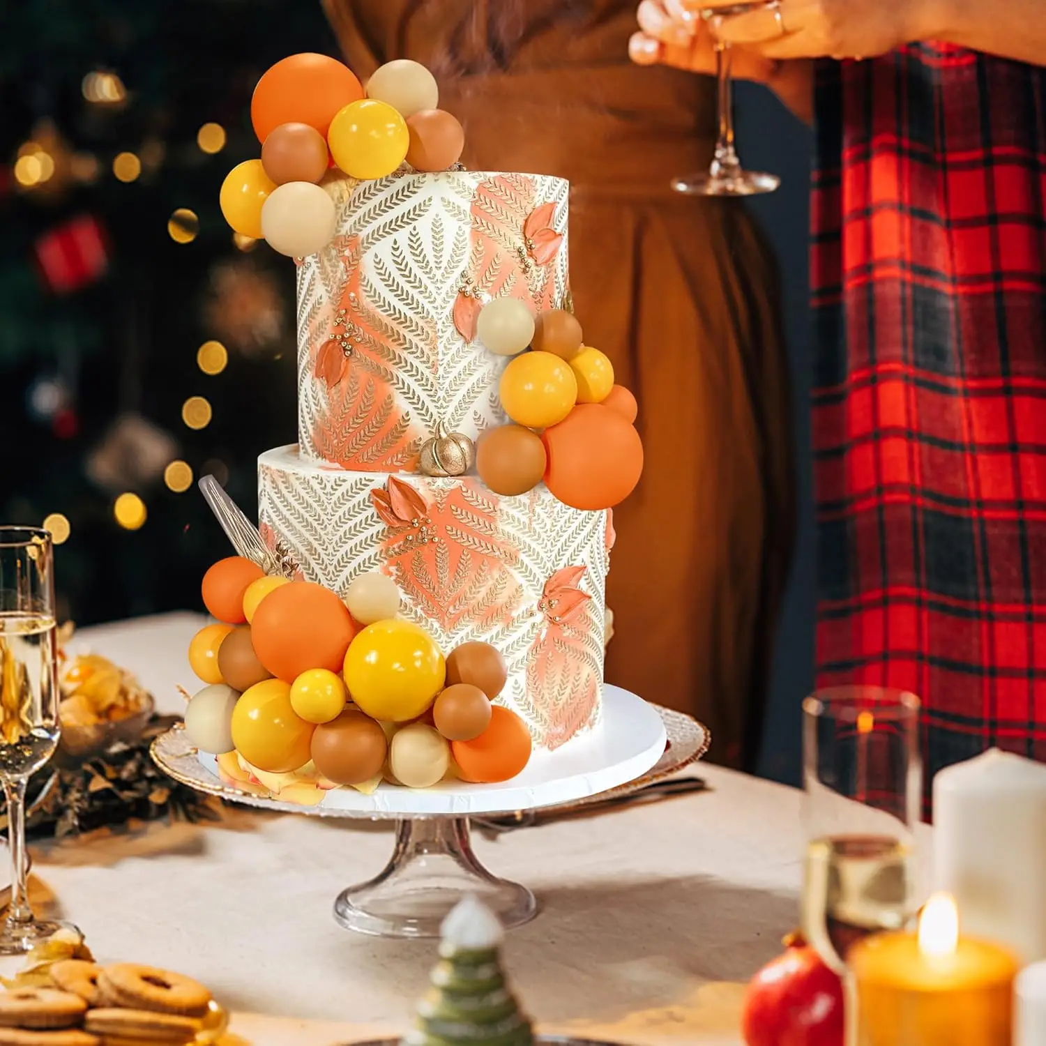 32 Stück Ball kuchen Picks bunte kugelförmige Kuchen deckel Perlen kugeln Cupcake Kuchen einsatz Topper für Geburtstags feier Hochzeits dekor – Detail 35